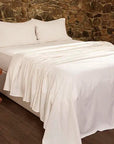 Flat Flannel Solid Bed Sheet Piraiki Patraiki