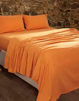 Flat Flannel Solid Bed Sheet Piraiki Patraiki
