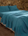 Flat Flannel Solid Bed Sheet Piraiki Patraiki