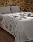 Flat Flannel Solid Bed Sheet Piraiki Patraiki