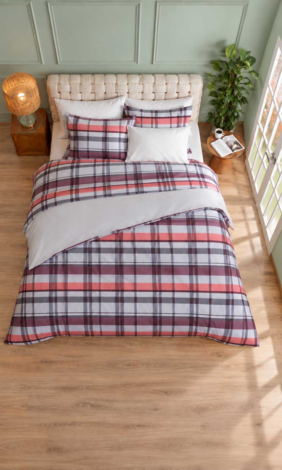 Duvet cover Aegean Paradise Plaid 100% cotton