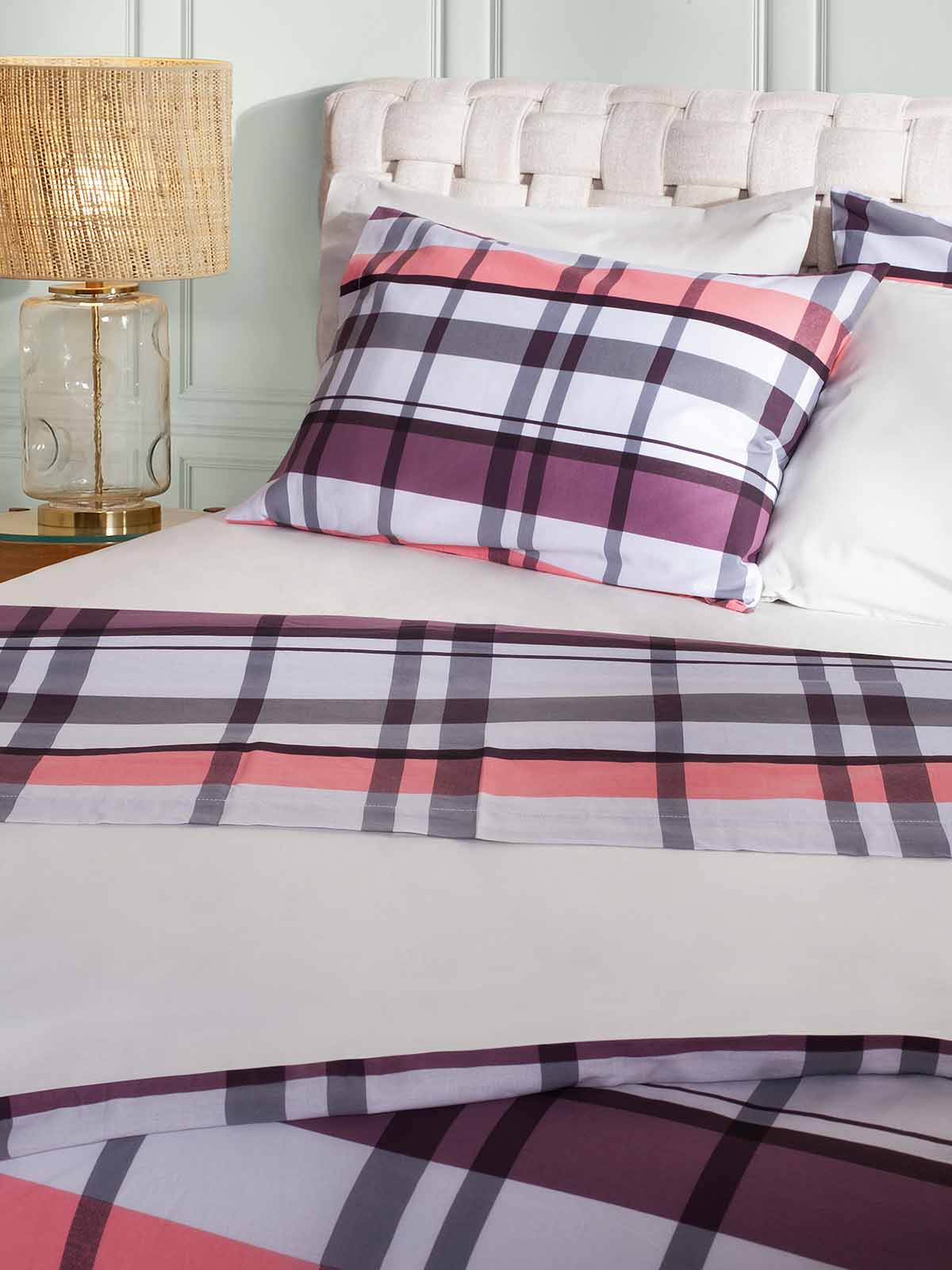 Duvet cover Aegean Paradise Plaid 100% cotton
