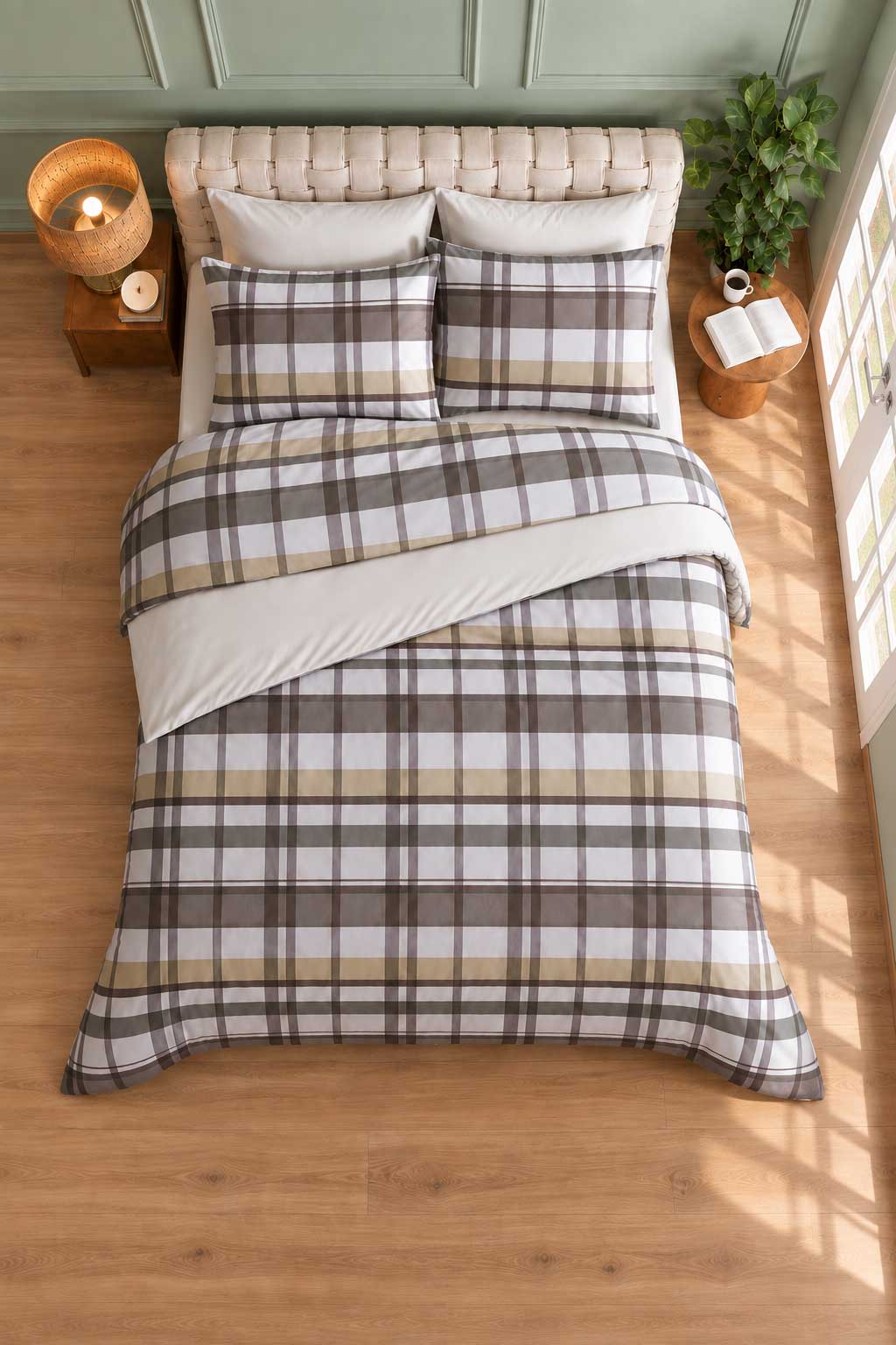 Duvet cover Aegean Paradise Plaid 100% cotton
