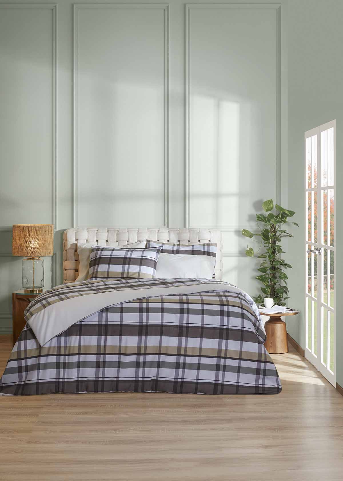 Duvet cover Aegean Paradise Plaid 100% cotton